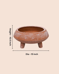 Tripod Terracotta Planter