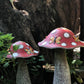 Cute terracotta mushrooms