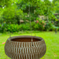 Terracotta hanging lined planter pot for home garden balcony decor