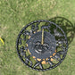 Brass sun face sundial