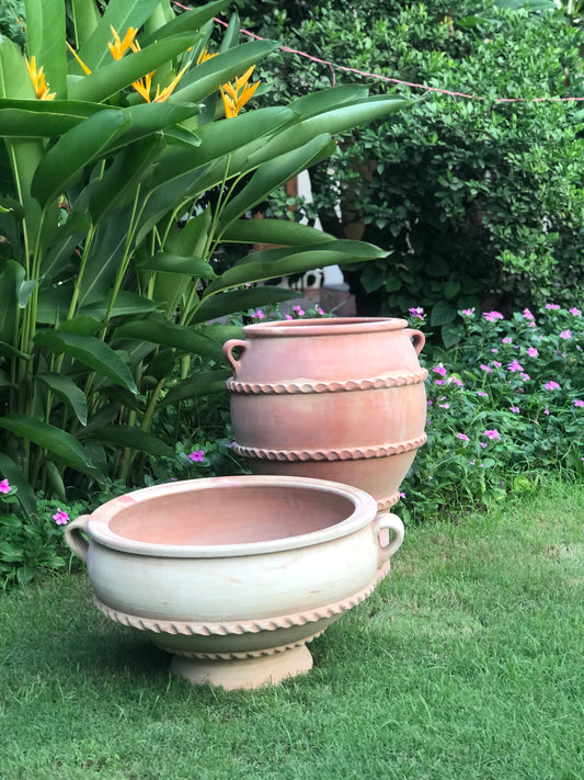 TERRACOTTA TWO HANDLE POT