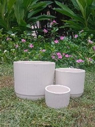 CERAMIC LINED PLANTER FOR HOME GARDEN BALCONY DECOR