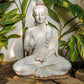 Meditative Buddha Garden Statue in Resin Indoor or Outdoor FOR HOME GARDEN BALCONY patio DECOR