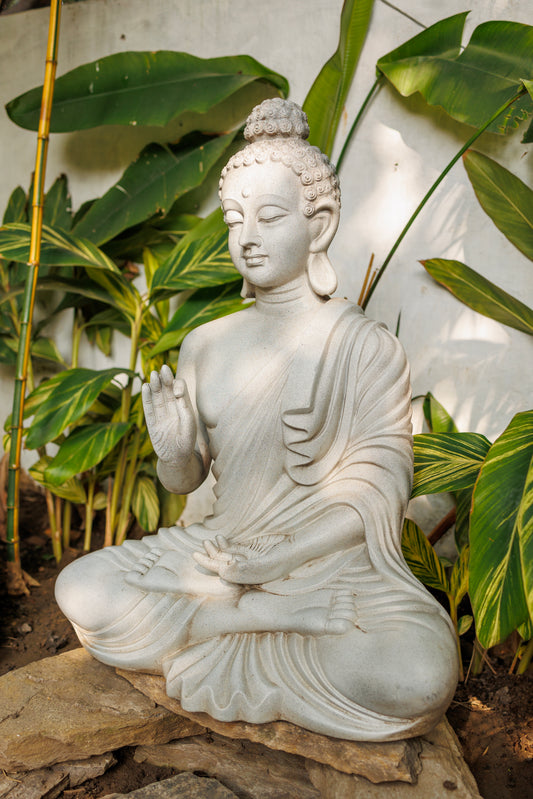 Meditative Buddha Garden Statue in Resin Indoor or Outdoor FOR HOME GARDEN BALCONY patio DECOR