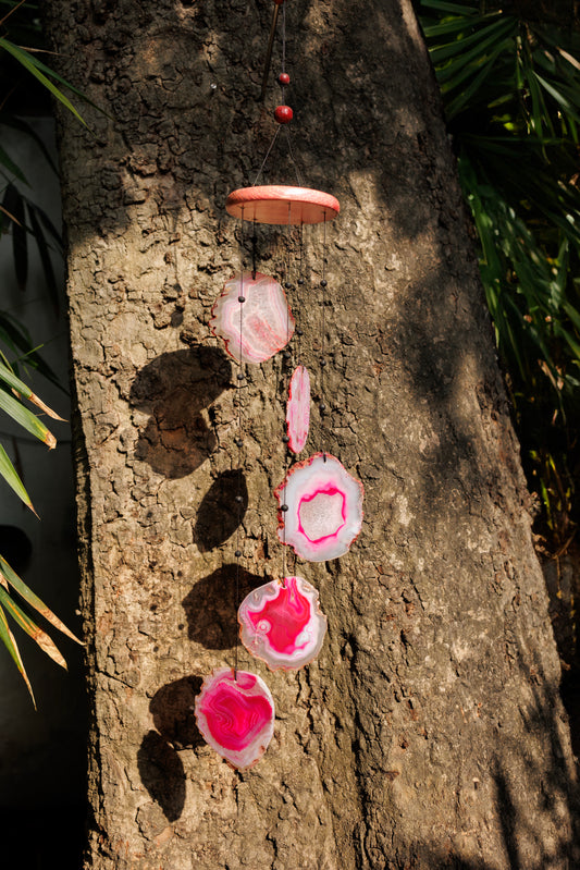 Agate Wind Chime - Sun Catcher Mobile For Balcony Garden Home Decor