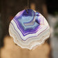 Agate chime sun catcher mobile for home garden balcony decor