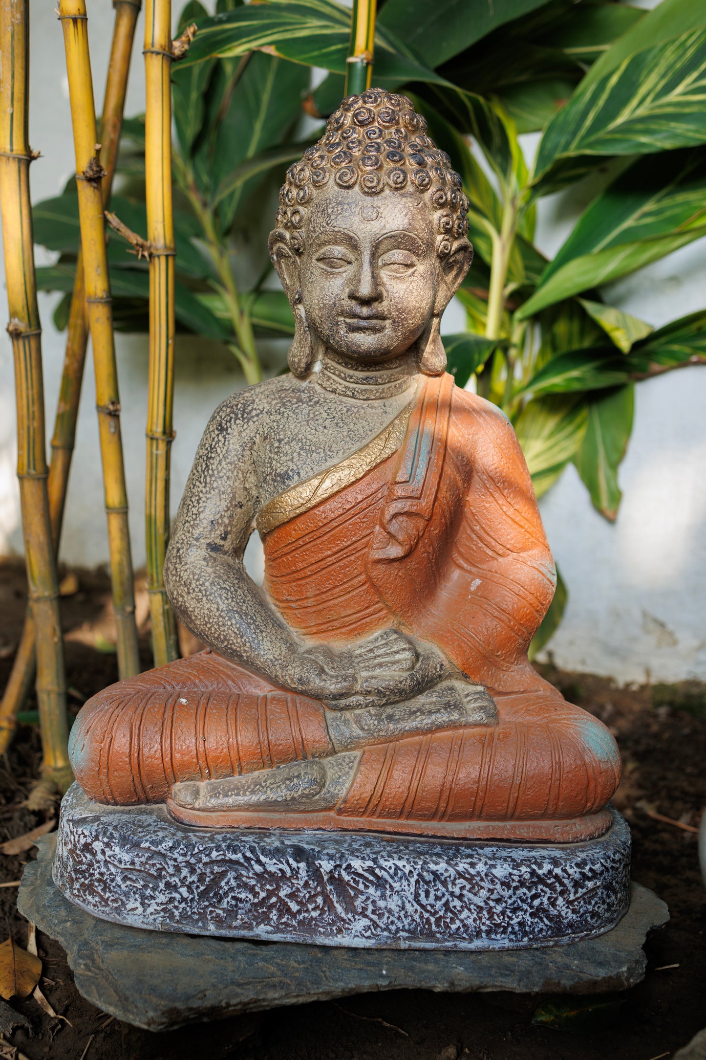 Meditative Buddha Garden Statue in Resin Indoor or Outdoor FOR HOME GARDEN BALCONY patio DECOR