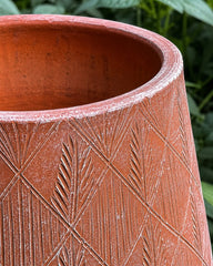 Diamond Conical Terracotta Planter