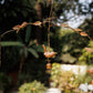 Bird with bell mobile windchime for garden decor
