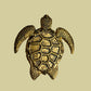 Turtle Wind Chime in Golden Color with 4 Aluminum Tubes and 6 turtles, Home Garden Patio Decor