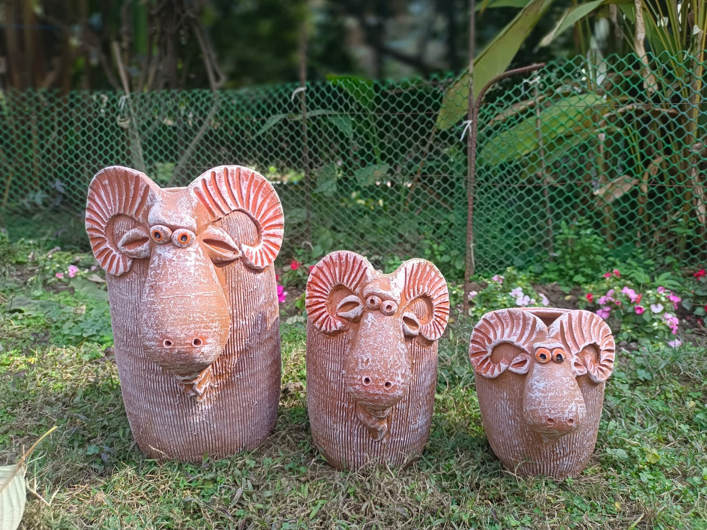 Terracotta goats