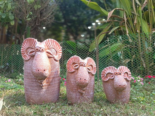 Terracotta goats