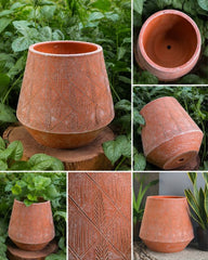 Diamond Conical Terracotta Planter