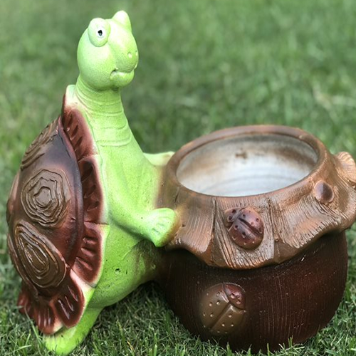 TURTLE WITH PLANTER