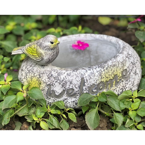 Welcome BIRD BATH for Home Garden Balcony déco