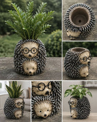 porcupine with baby figurine