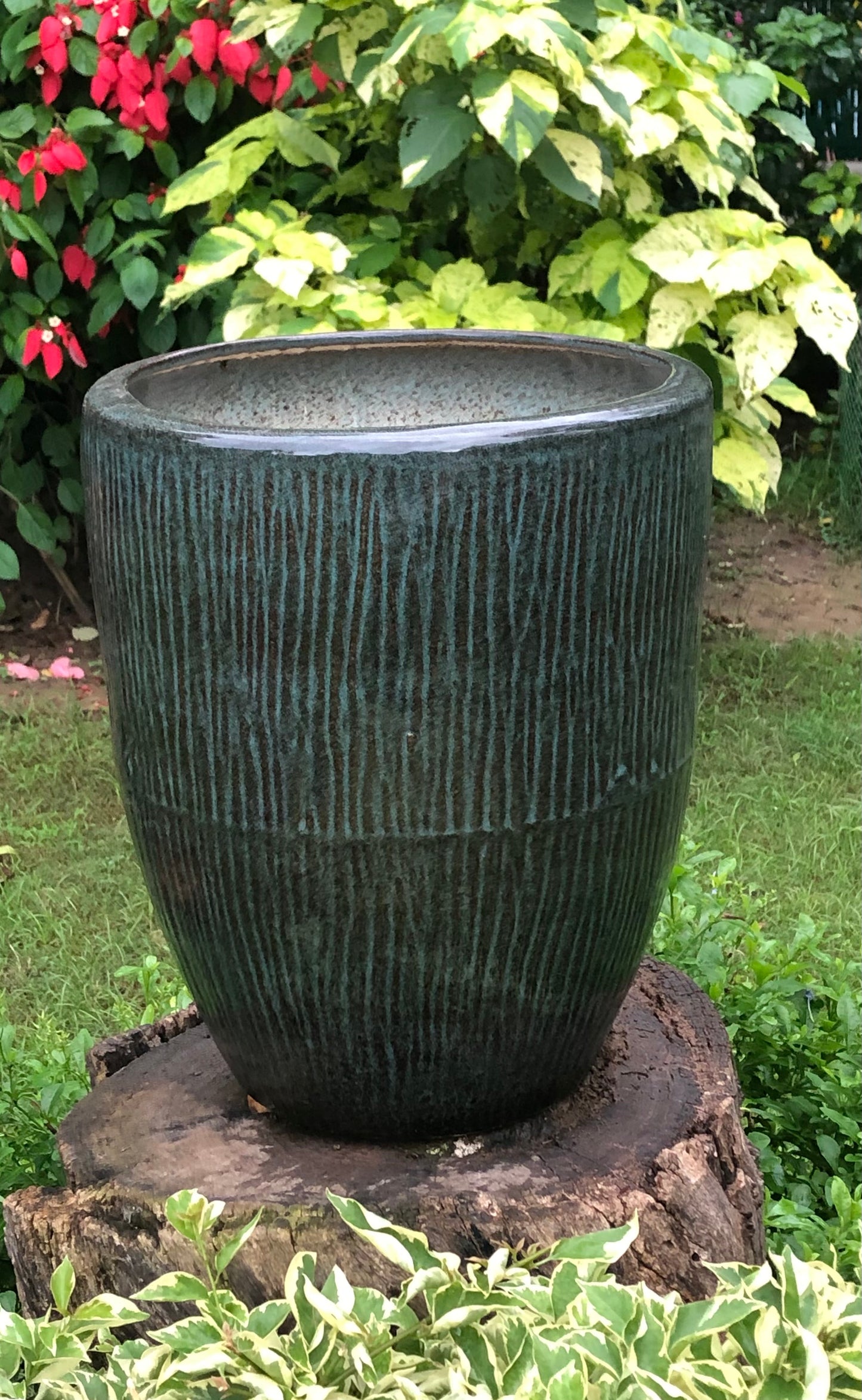 CERAMIC GLAZED POT FOR HOME GARDEN BALCONY DECOR