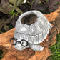 Turtle animal planter pot in fibre for home garden and balcony decor