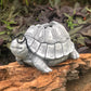 Turtle animal planter pot in fibre for home garden and balcony decor
