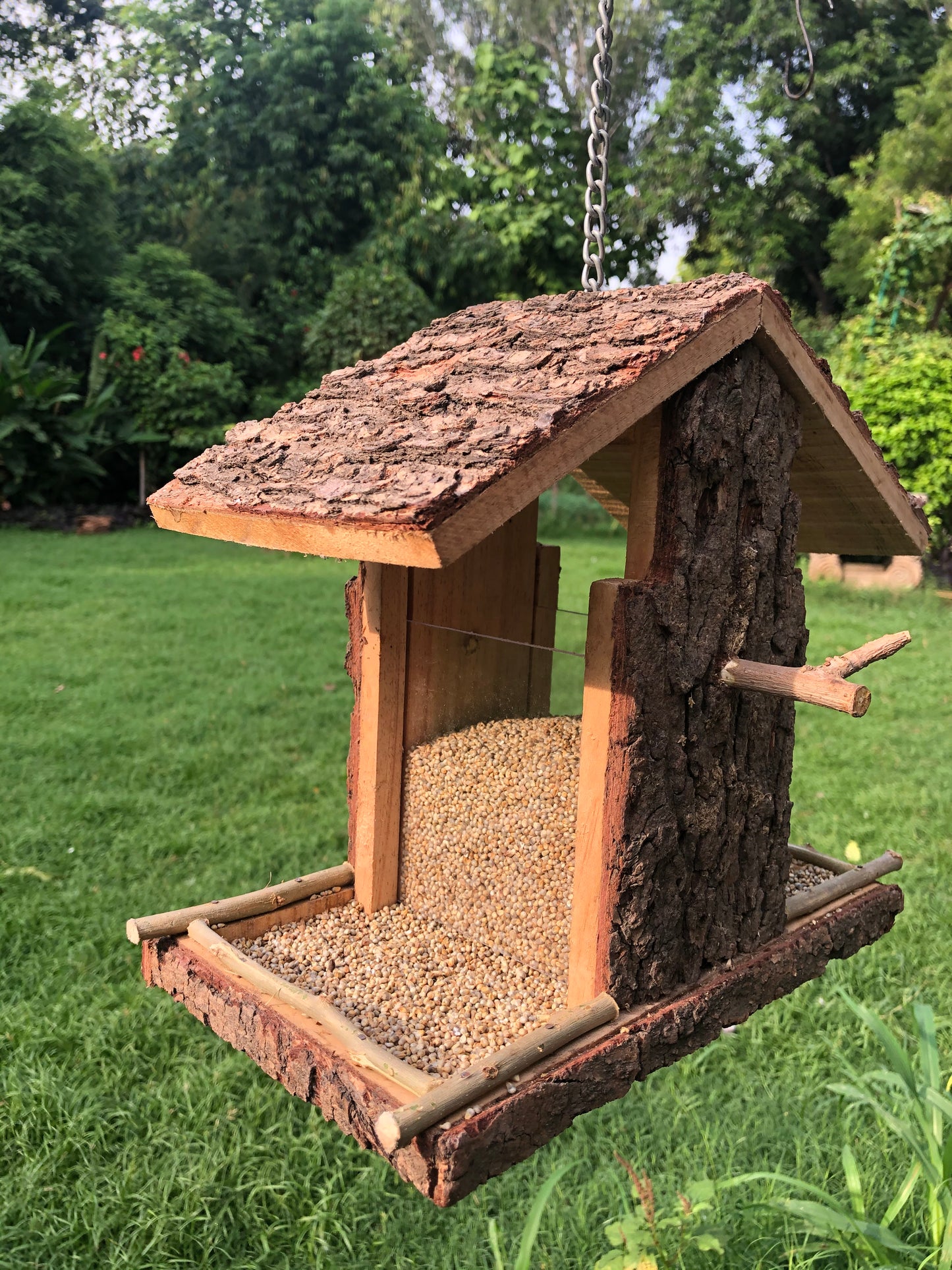 BIRD HOUSE CUM FEEDER FOR BALCONY /PATIO DECOR