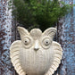 Terracotta owl wall planter pot for home garden balcony decor