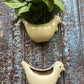 Ceramic wall planter pot for home garden balcony decor