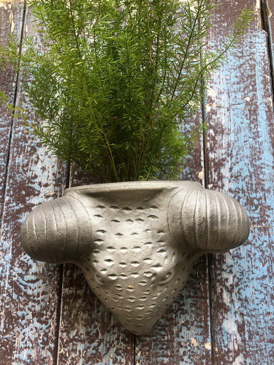 TERRACOTTA WALL RAM PLANTER POT FOR HOME GARDEN BALCONY DECOR