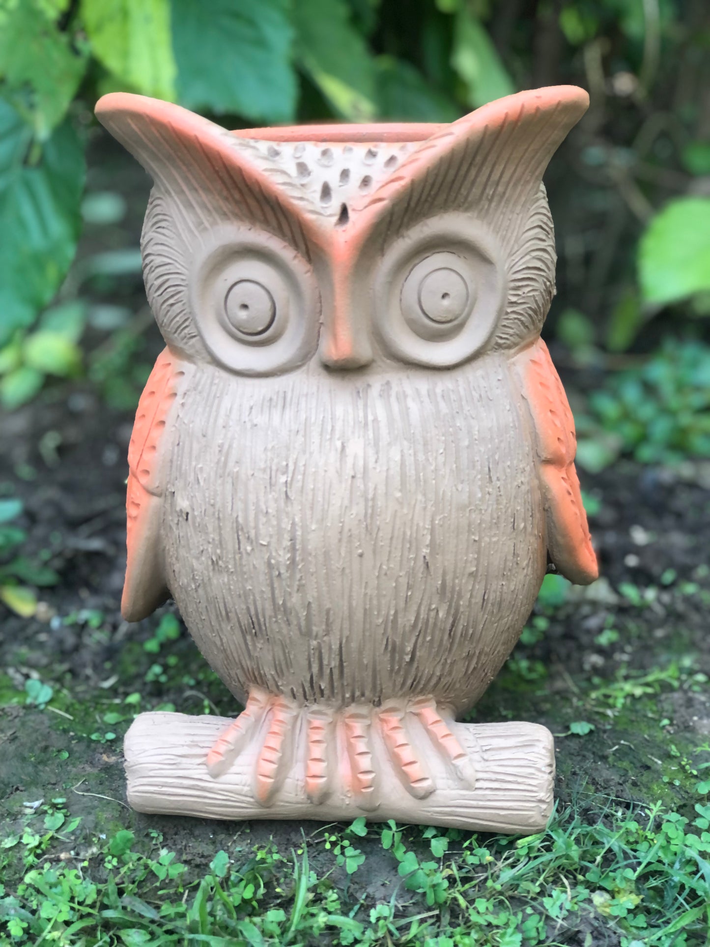 OWL PLANTER POT IN TERRACOTTA FOR HOME GARDEN BALCONY