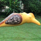 Terracotta hornbill hanging planter pot for home garden balcony decor